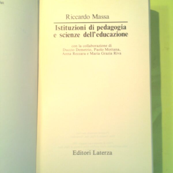 ISTITUZIONI DI PEDAGOGIA E SCIENZE DELL'EDUCAZIONE - immagine 2