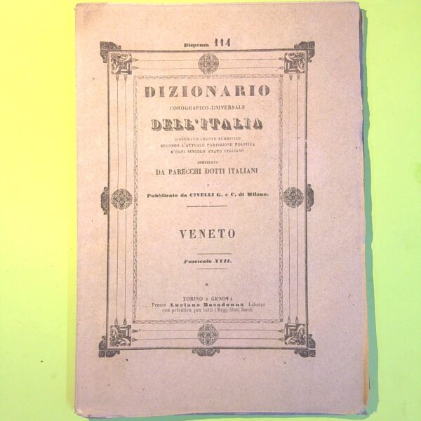 DIZIONARIO COROGRAFICO UNIVERSALE DELL'ITALIA VENETO 114