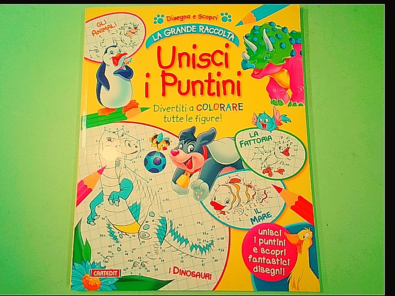 Unisci i puntini 1 a 10 Animali: Libro unisci i puntini per