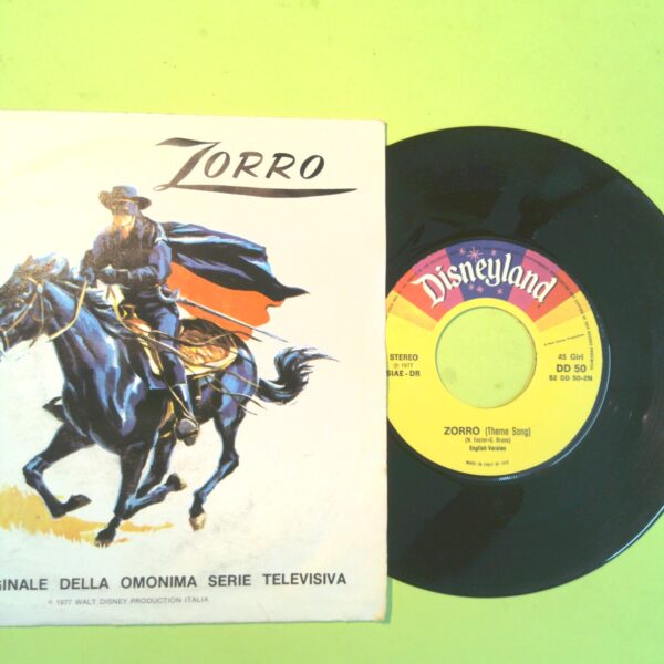 ZORRO DISCO 45 GIRI DISNEYLAND DD 50 1977 - immagine 2