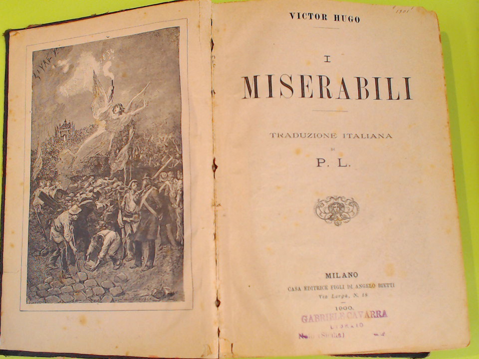 Victor Hugo - I miserabili - 1862 (prima traduzione italiana)