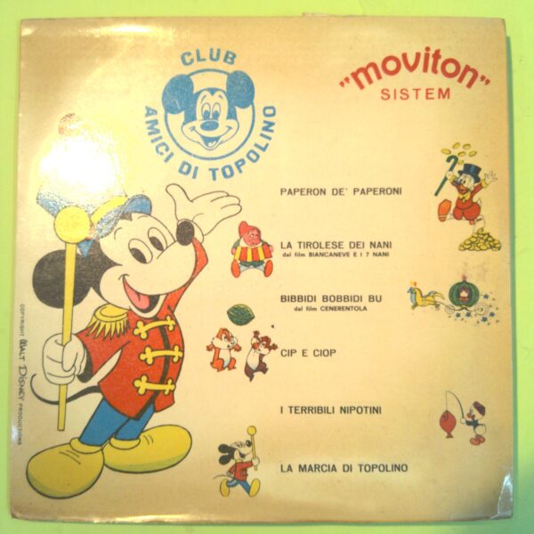 CLUB AMICI DI TOPOLINO MOVITON MAMIL 3 DISCHI 78 GIRI