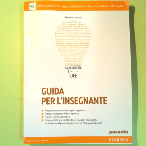 LA MERAVIGLIA DELLE IDEE GUIDA PER L'INSEGNANTE