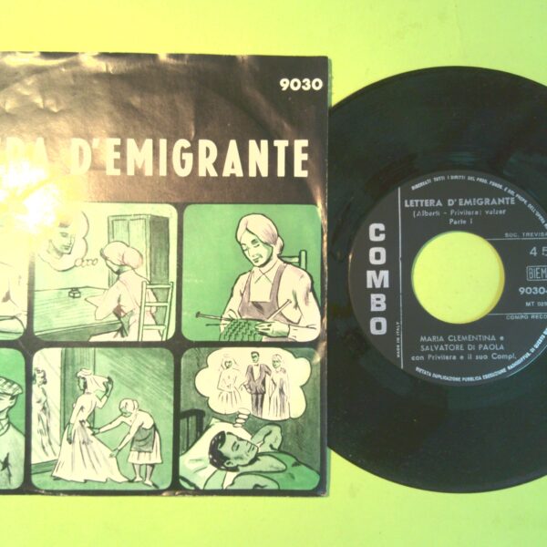 LETTERA D'EMIGRANTE DISCO 45 GIRI COMBO RECORD 9030 1965 - immagine 2