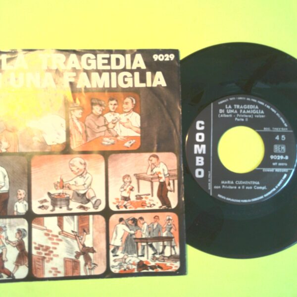 LA TRAGEDIA DI UNA FAMIGLIA DISCO 45 GIRI COMBO RECORD 9029 1965 - immagine 2