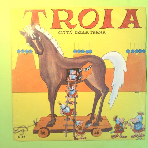 TROIA CITTÀ DELLA TRACIA/ADAMO ED EVA PIERO VALLE DISCO 45 GIRI K 34 1966