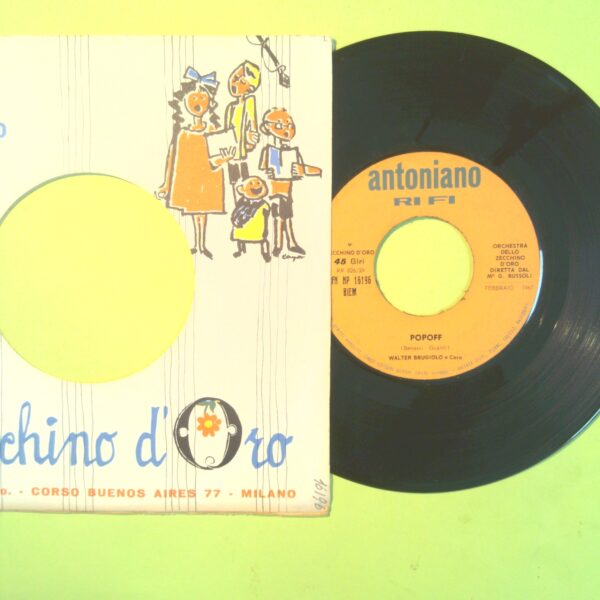 POPOFF LA CANZONE DELLA LUNA DISCO 45 GIRI RFN NP 16196 1967 - immagine 2