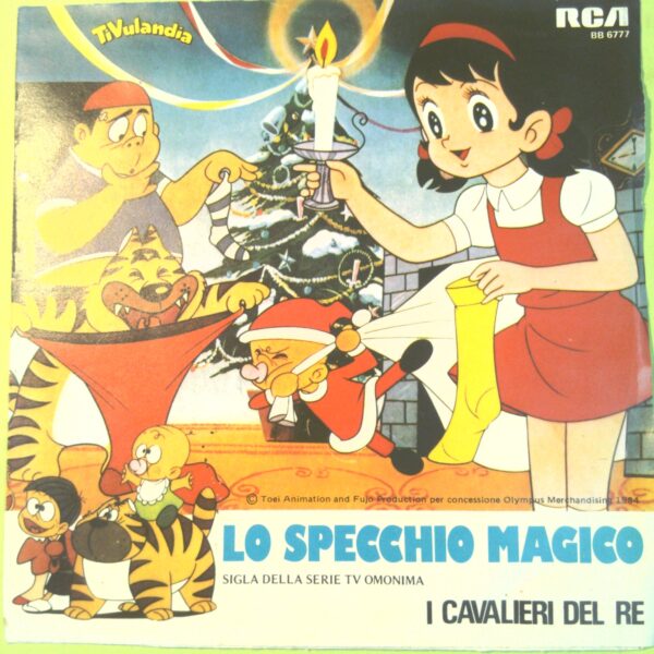 LO SPECCHIO MAGICO I CAVALIERI DEL RE DISCO 45 GIRI RCA BB 6777 1984