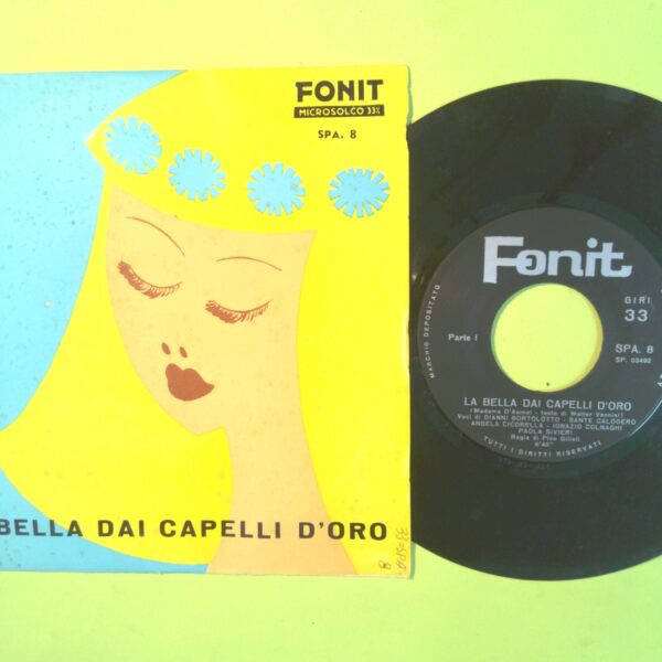 LA BELLA DAI CAPELLI D'ORO DISCO 33 GIRI FONIT SPA 8 1963 - immagine 2