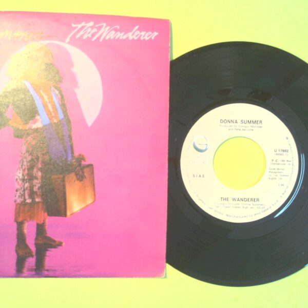 THE WONDERER/STOP ME DONNA SUMMER DISCO 45 GIRI U 17692 1980 - immagine 2