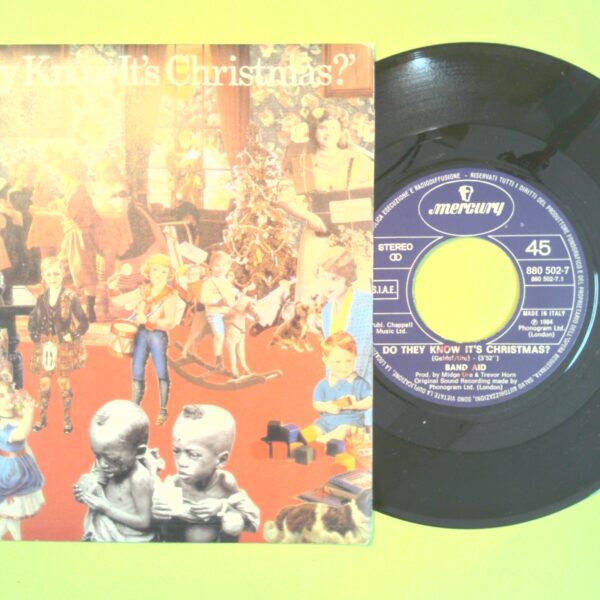 DO THEY KNOIW IT'S CHRISTMAS/FEED THE WORLD BAND AID 45 GIRI 880502-7 1984 - immagine 2