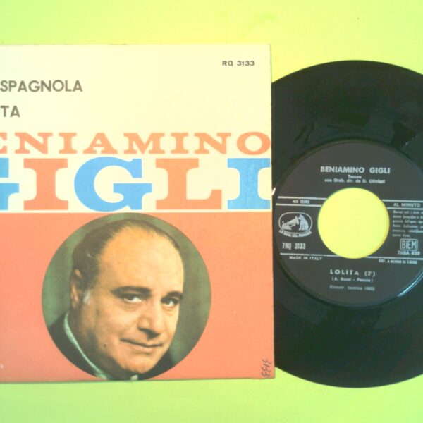 LA SPAGNOLA/LOLITA BENIAMINO GIGLI DISCO 45 GIRI 7RQ 3133 1963 - immagine 2