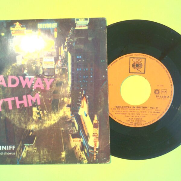 BROADWAY IN RHYTM VOL. 2 RAY CONNIF DISCO 45 GIRI CBS EP 5.525 - immagine 2