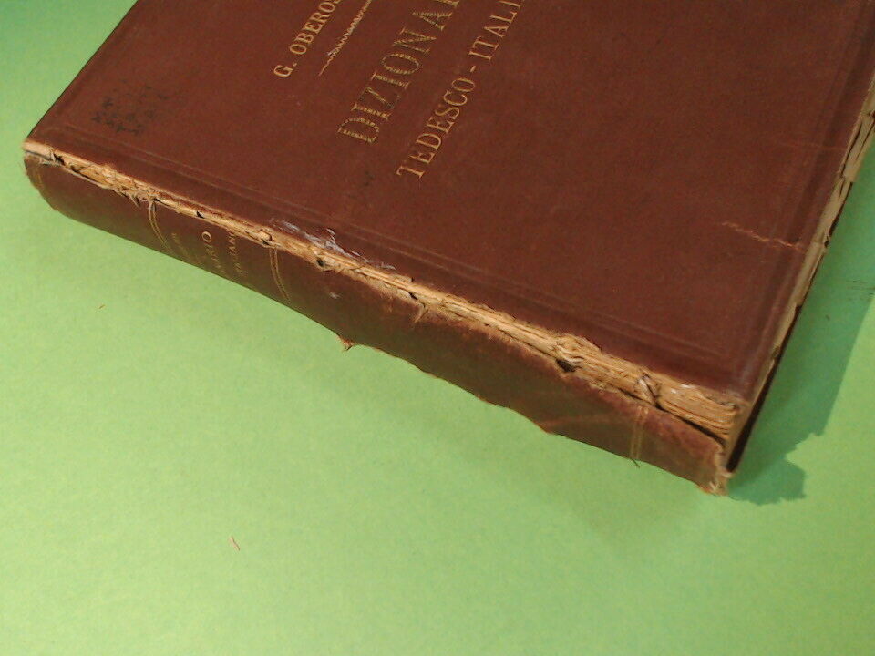 NUOVO DIZIONARIO TEDESCO ITALIANO OBEROSLER TREVES 1890 - Libreria degli  Studi