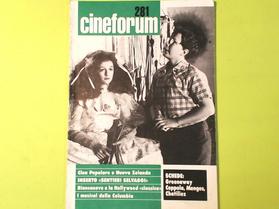 CINEFORUM 281 GENNAIO FEBBRAIO 1989 N 1/2